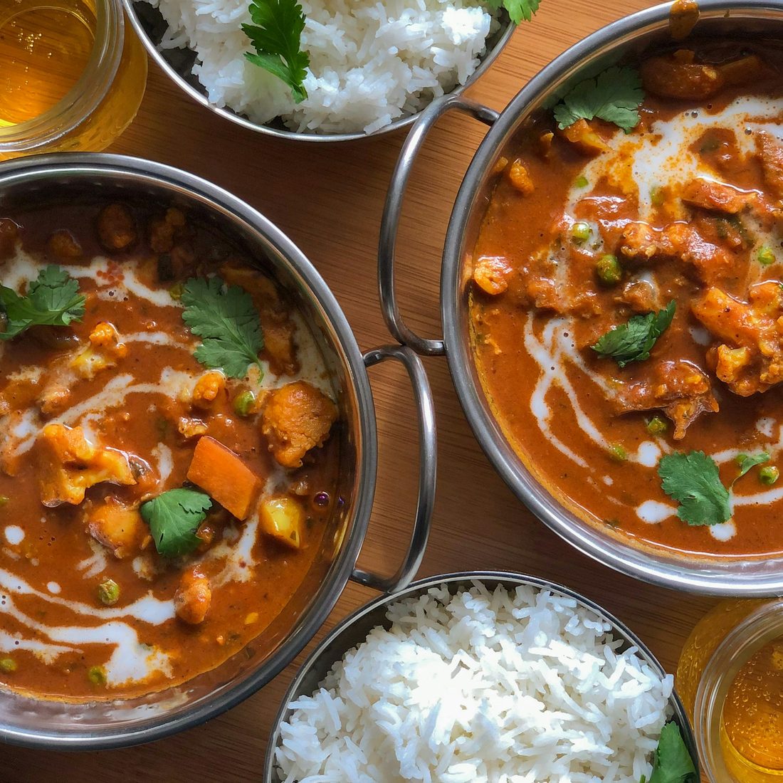 Mauritian-style curry and rice, simmered with island spices